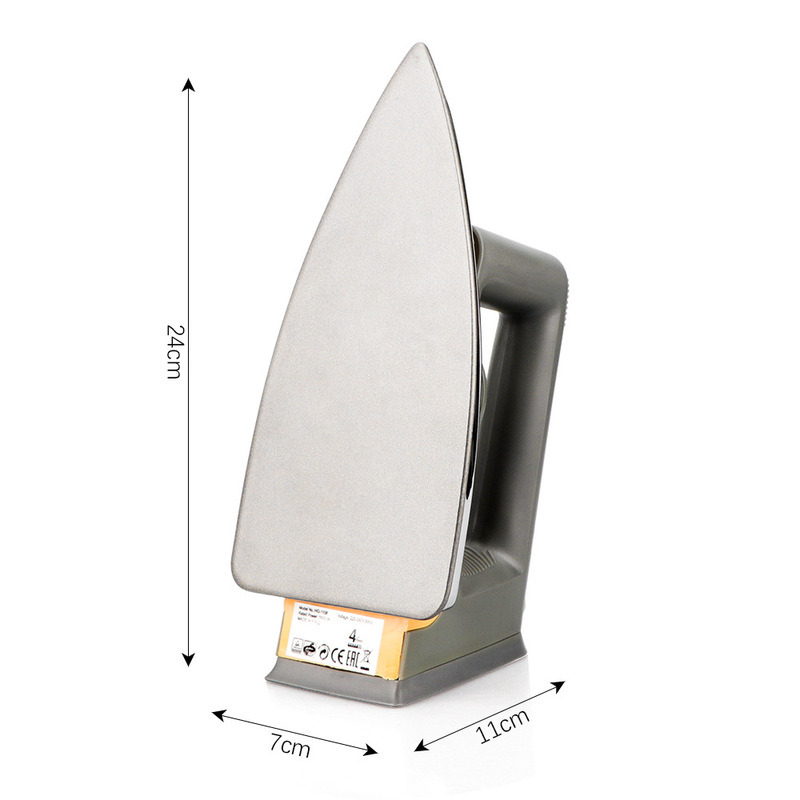 Dry Ironing Iron No Water Old-fashioned Dry Iron No Steam Stainless Steel Electric Iron Can Iron Pictures and Rhinestones
