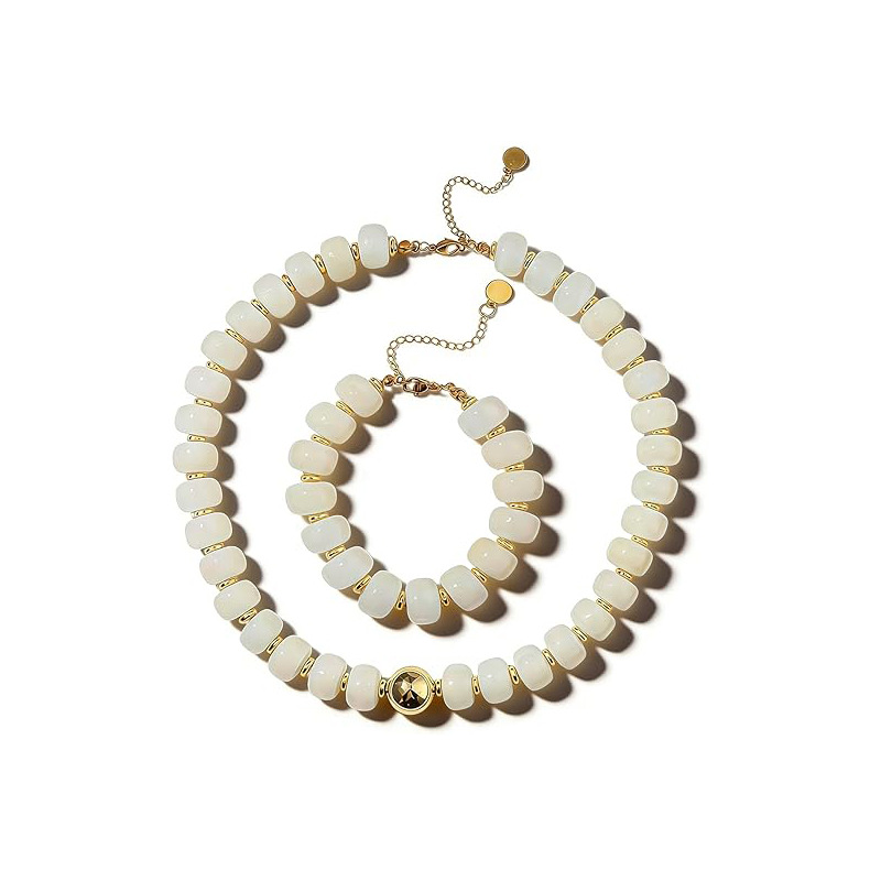 New Milad Style Gradient Acrylic Geometric Bracelet Necklace Simple