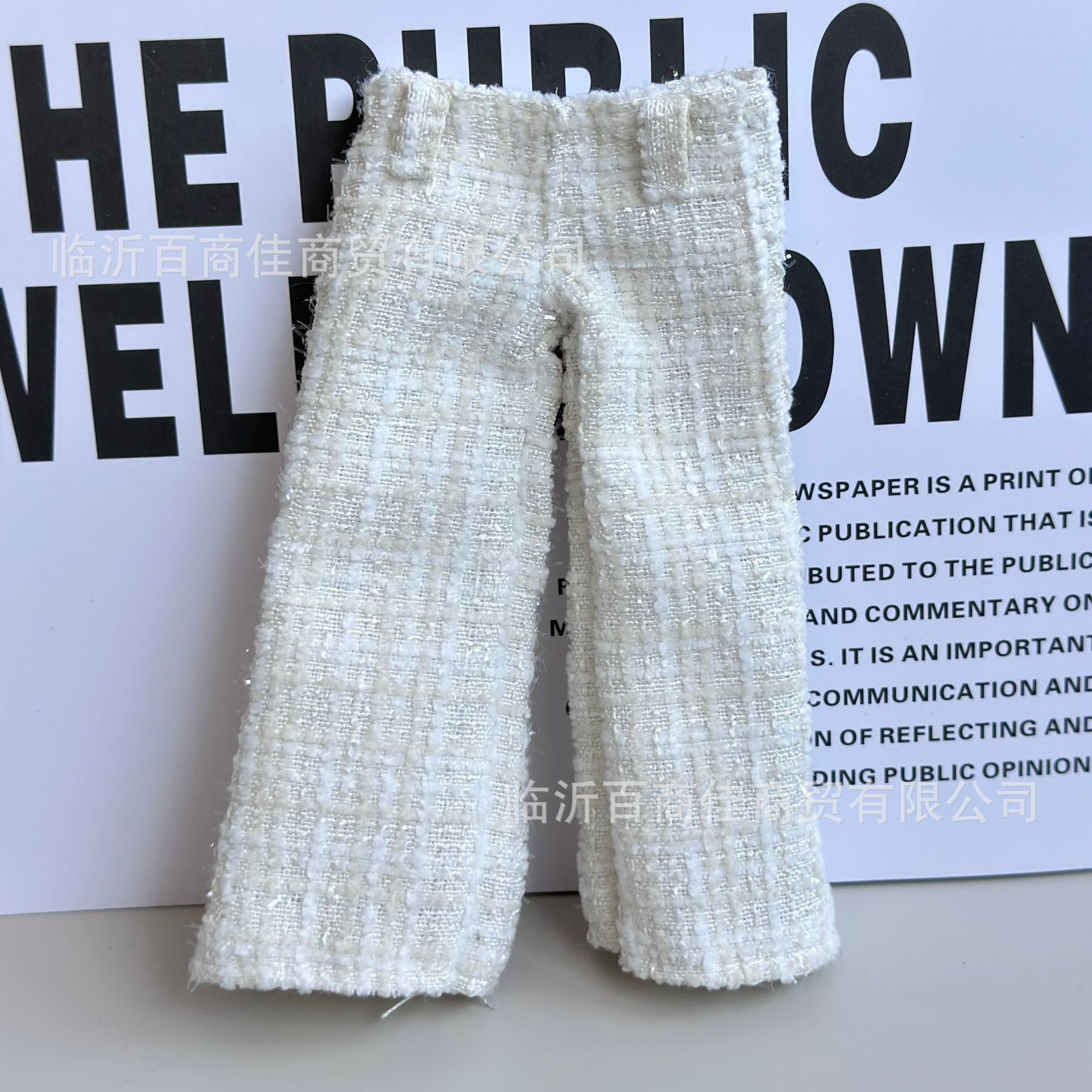 Long-legged kitty plush toy pendant pants 10cm doll clothes 15cm plush jeans siga clothes doll clothes