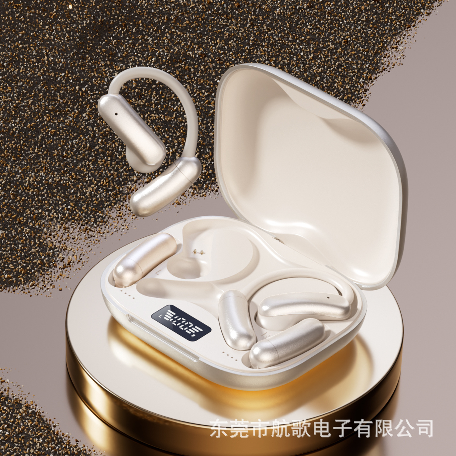 Detachable replaceable battery Bluetooth earphones M143 wireless OWS ear-hook earphones open large battery long battery life earphones