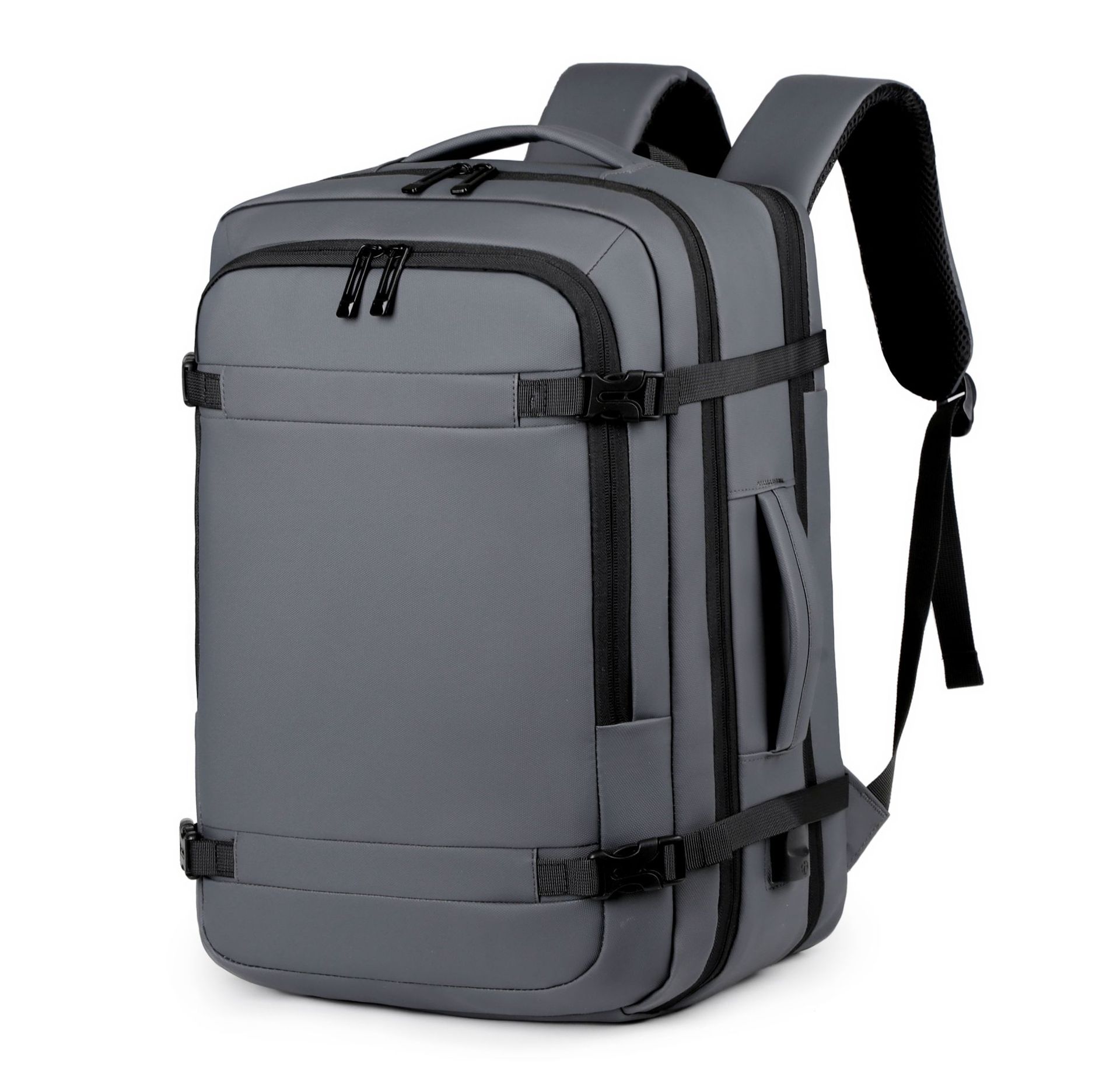 Business backpack USB charging water-repellent large capacity expandable computer bag business trip travel backpack men