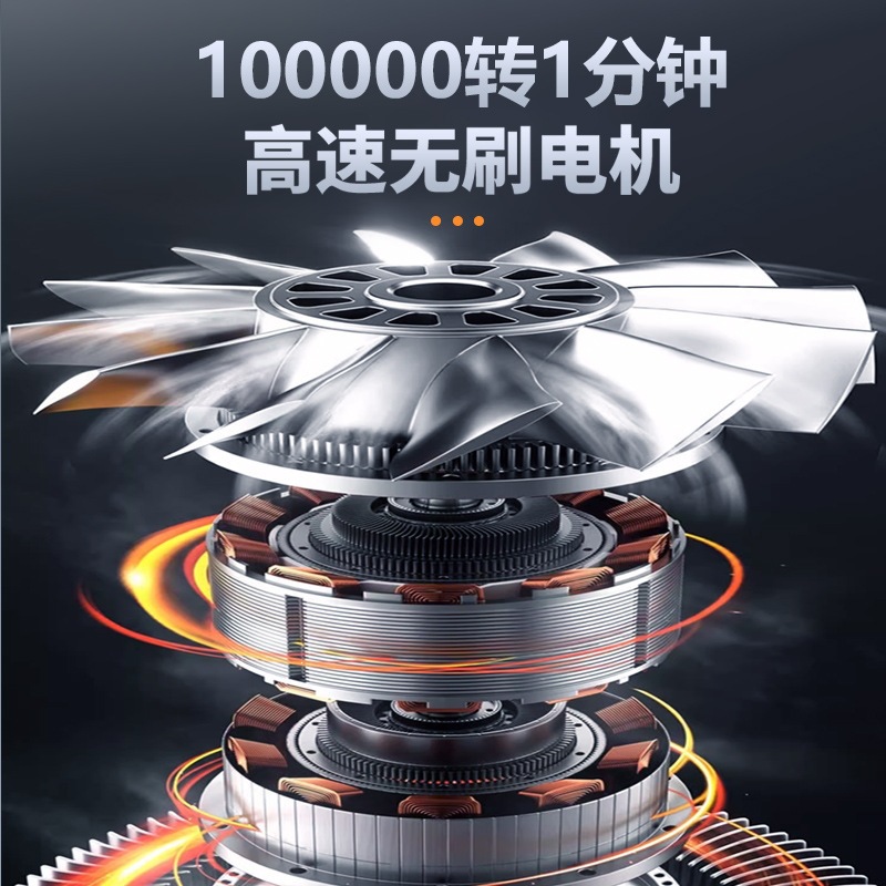 X8 Violent Turbo Fan High Speed Brushless Mini Portable Fan Outdoor Handheld Wireless Hair Dryer Fan