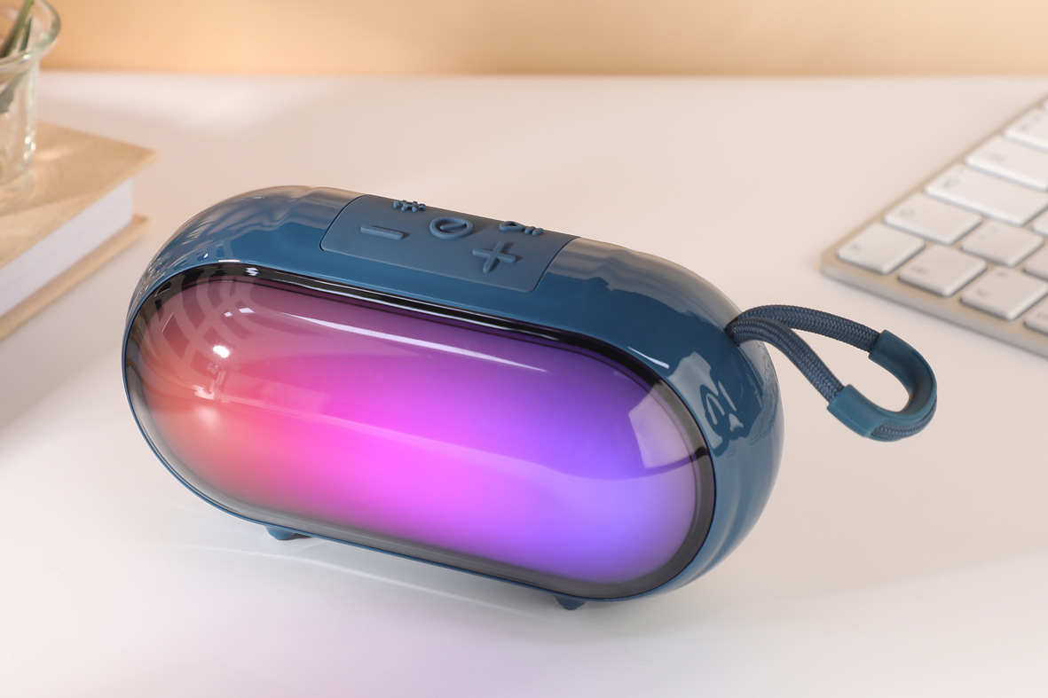 TG692 Pill-Shaped Color Light Large Battery Bluetooth Wireless Radio Speaker Rechargeable Portable Gift Speaker