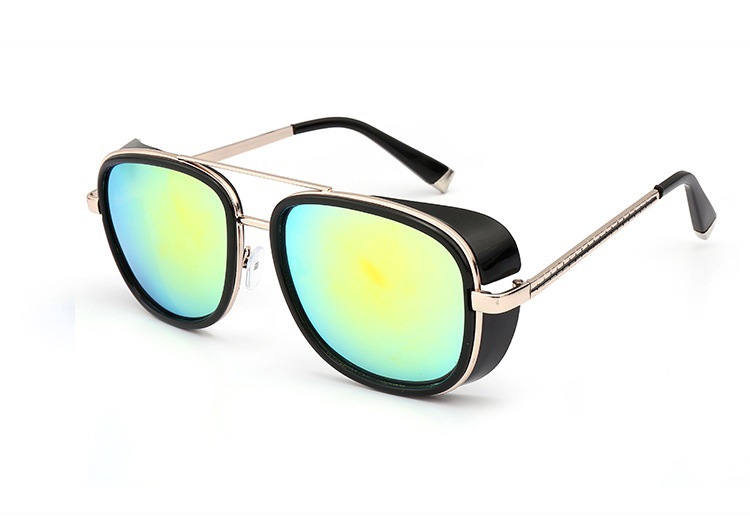 Iron Man 3 IRON TONY Double Beam Sunglasses for Men and Women, Sun Glasses