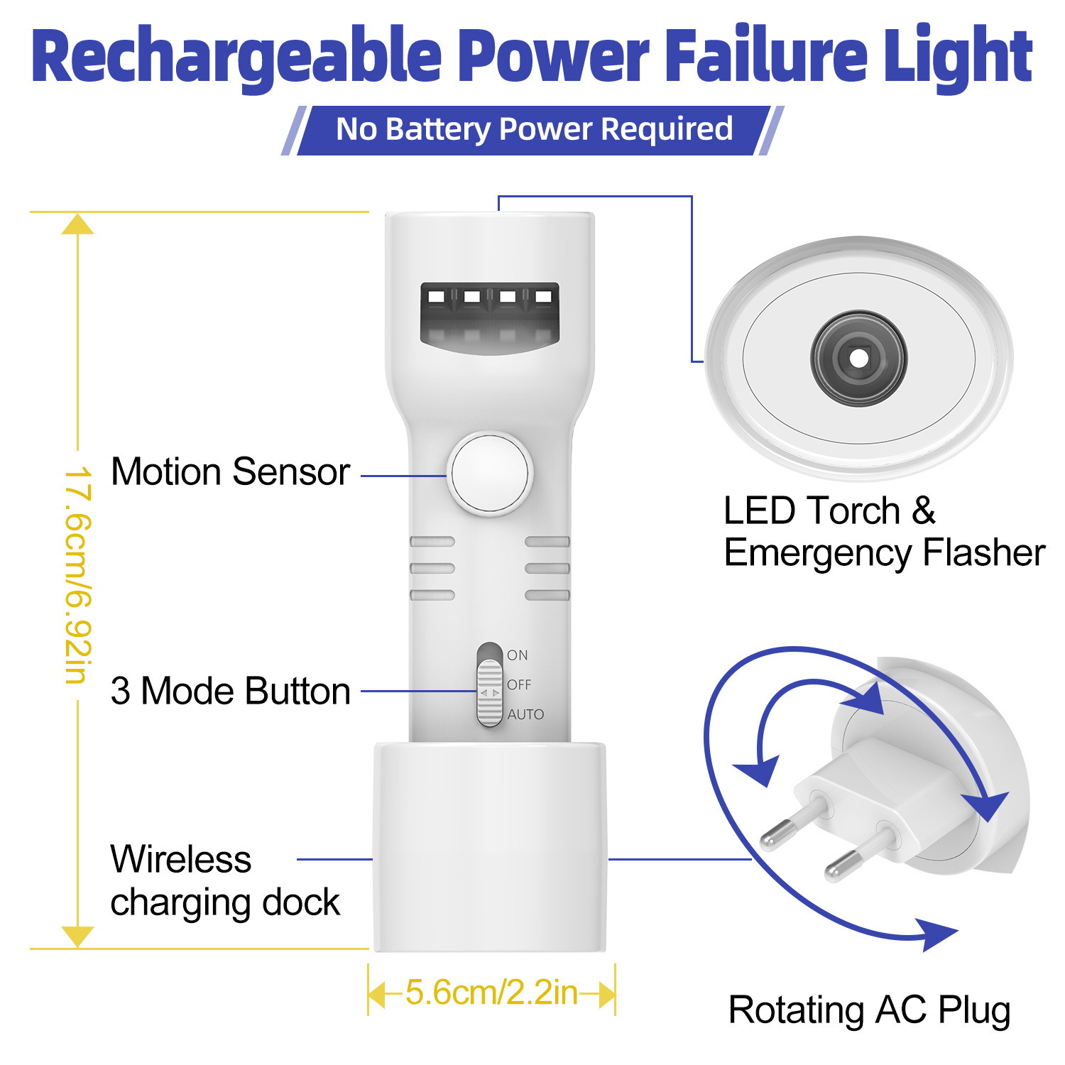 Smart Bedside Night Light, Induction Light, Rechargeable Human Body Induction Light, Light Off When People Leave, Light On When People Come