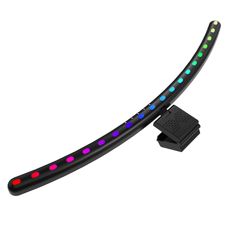 Extended Curved Screen Light, Eye-Caring, Colorful LED, Sound-Activated Rhythm Ambient Light, Monitor Fill Light