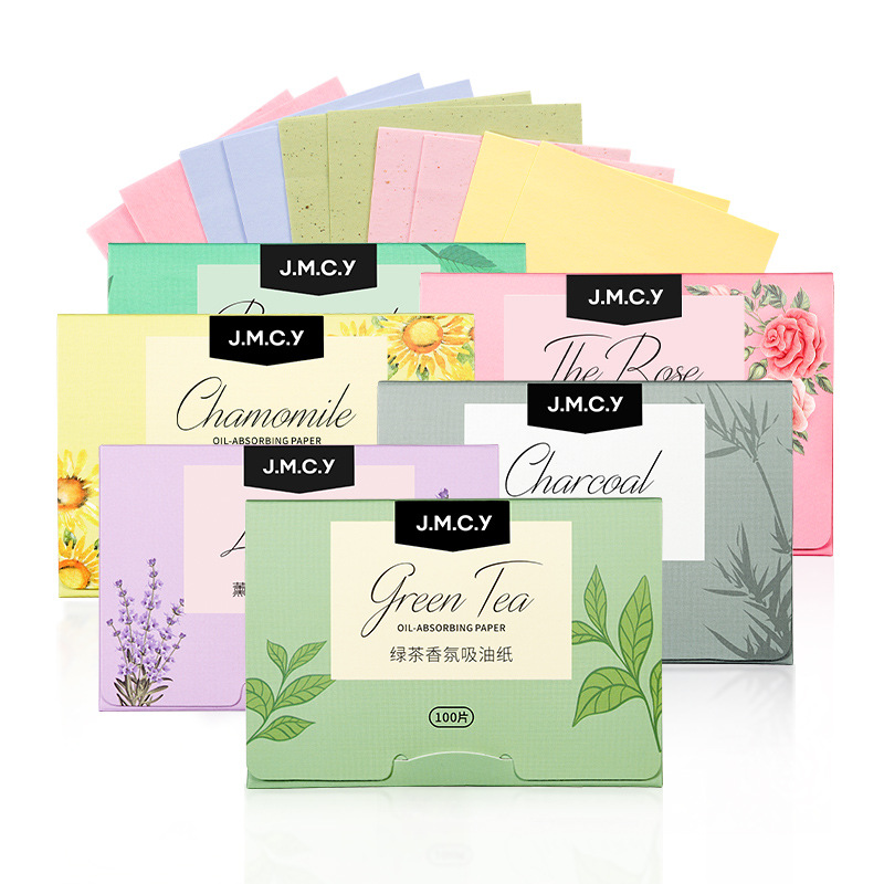 Jianmei Chuangyan Oil Absorbing Paper Face Oil Control Spring Summer Refreshing Portable Oil Removing Paper Face Paper Face Men Women 100 Sheets