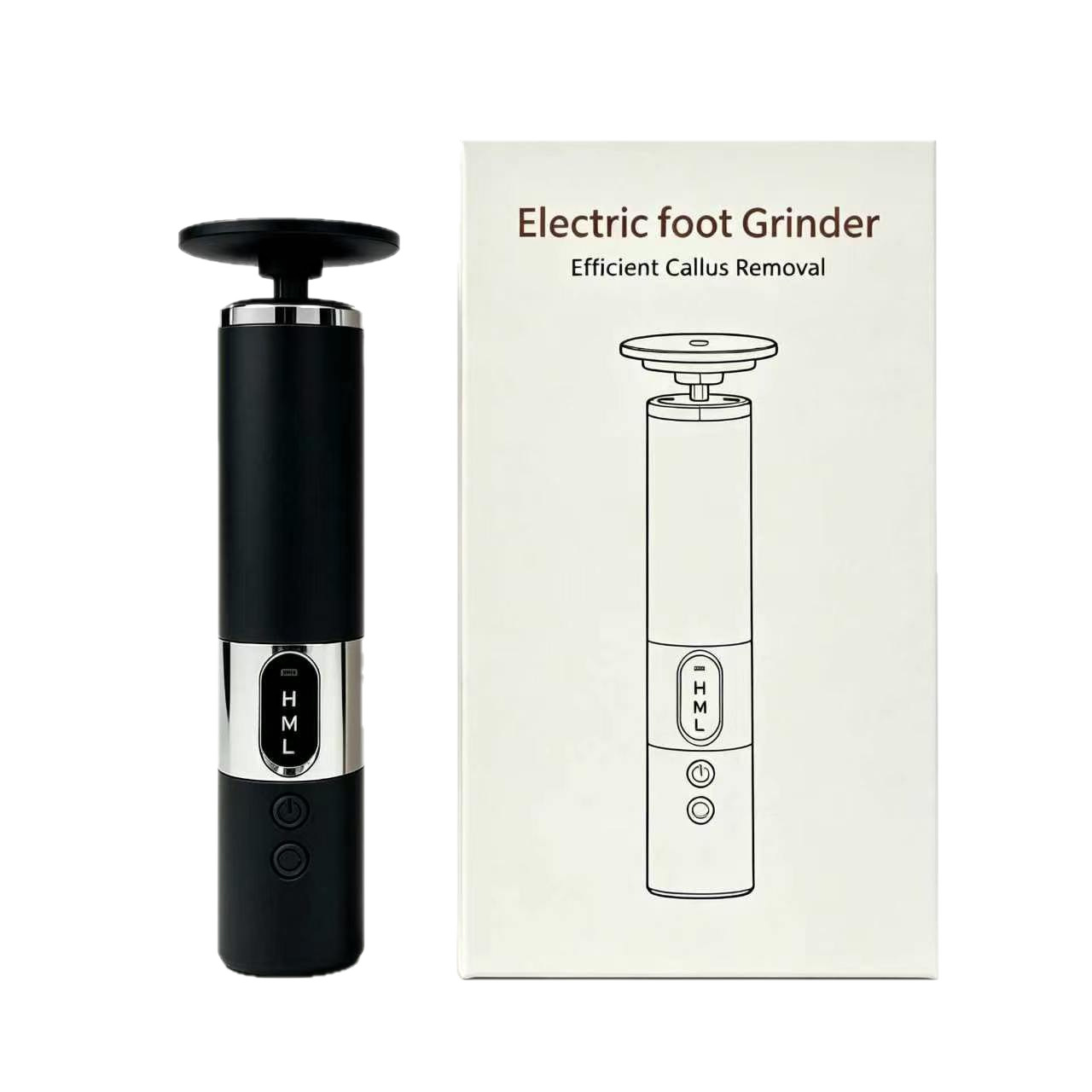 New 2-in-1 foot grinder nail file replaceable head 3 gear speed adjustment foot repair remove dead skin electric foot grinder
