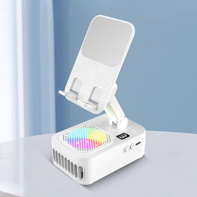 Desktop fan multifunctional home office phone holder household appliance outdoor mini portable handheld small fan