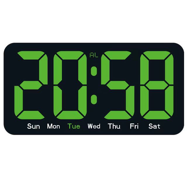 Desktop multifunctional digital temperature hanging clock alarm clock simple electronic LED clock perpetual calendar