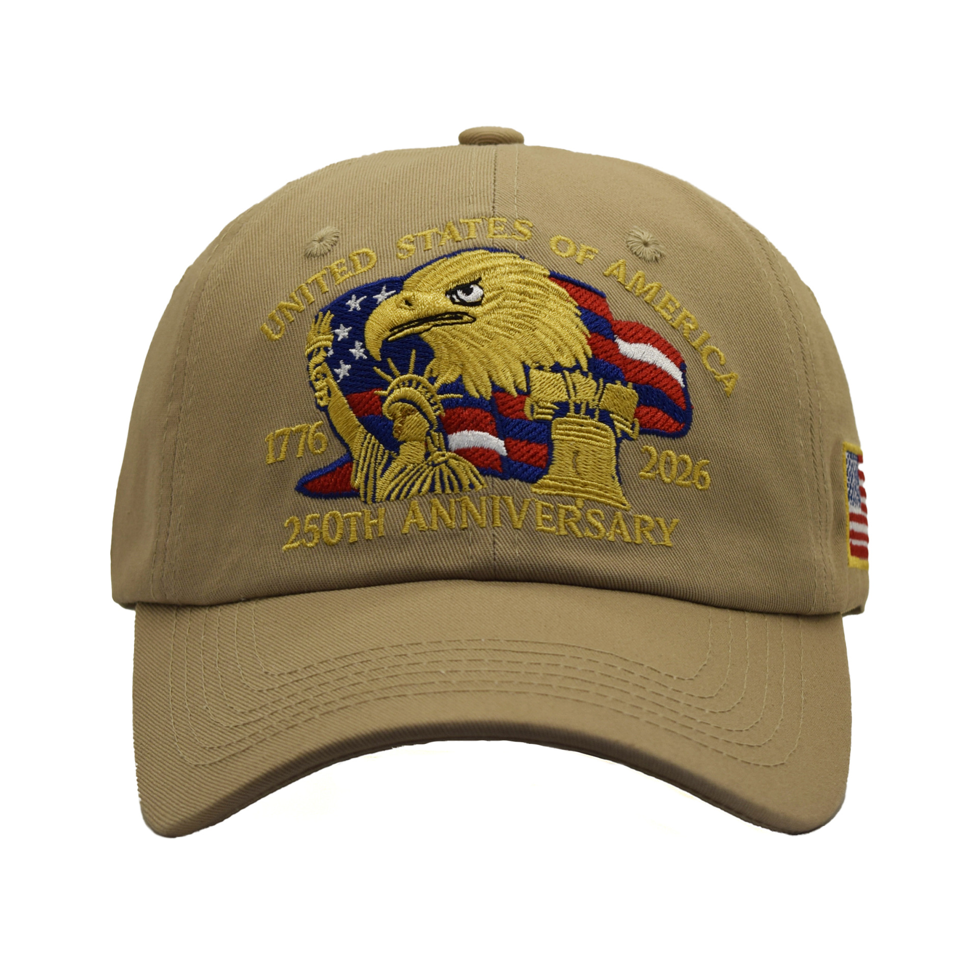 US 250th Anniversary Baseball Cap Statue of Liberty Embroidered Sun-Protective Visor Hat Cap
