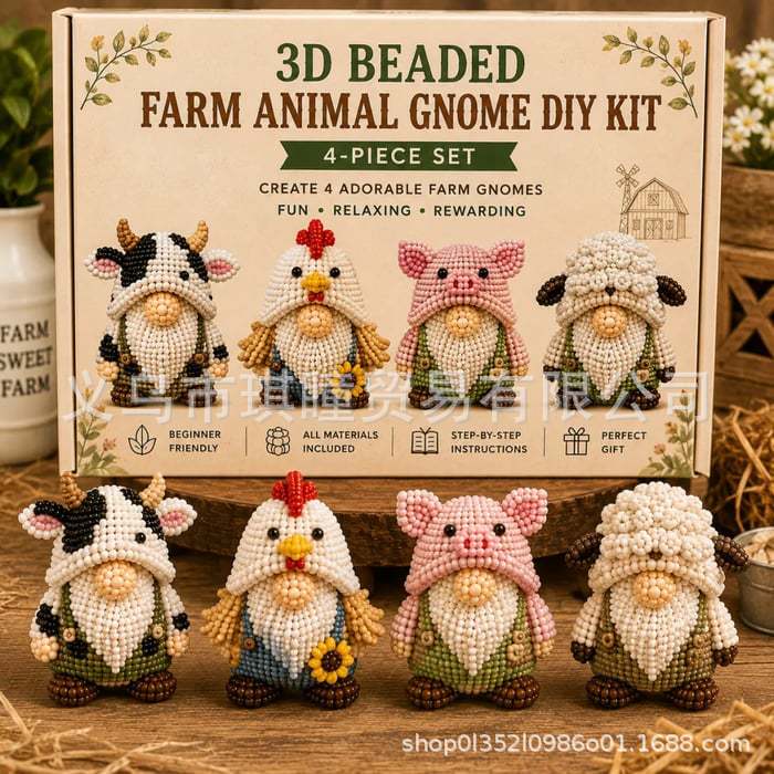 2026 3D Beaded Patriotic Gnome DIY Kit Beaded Wholesale