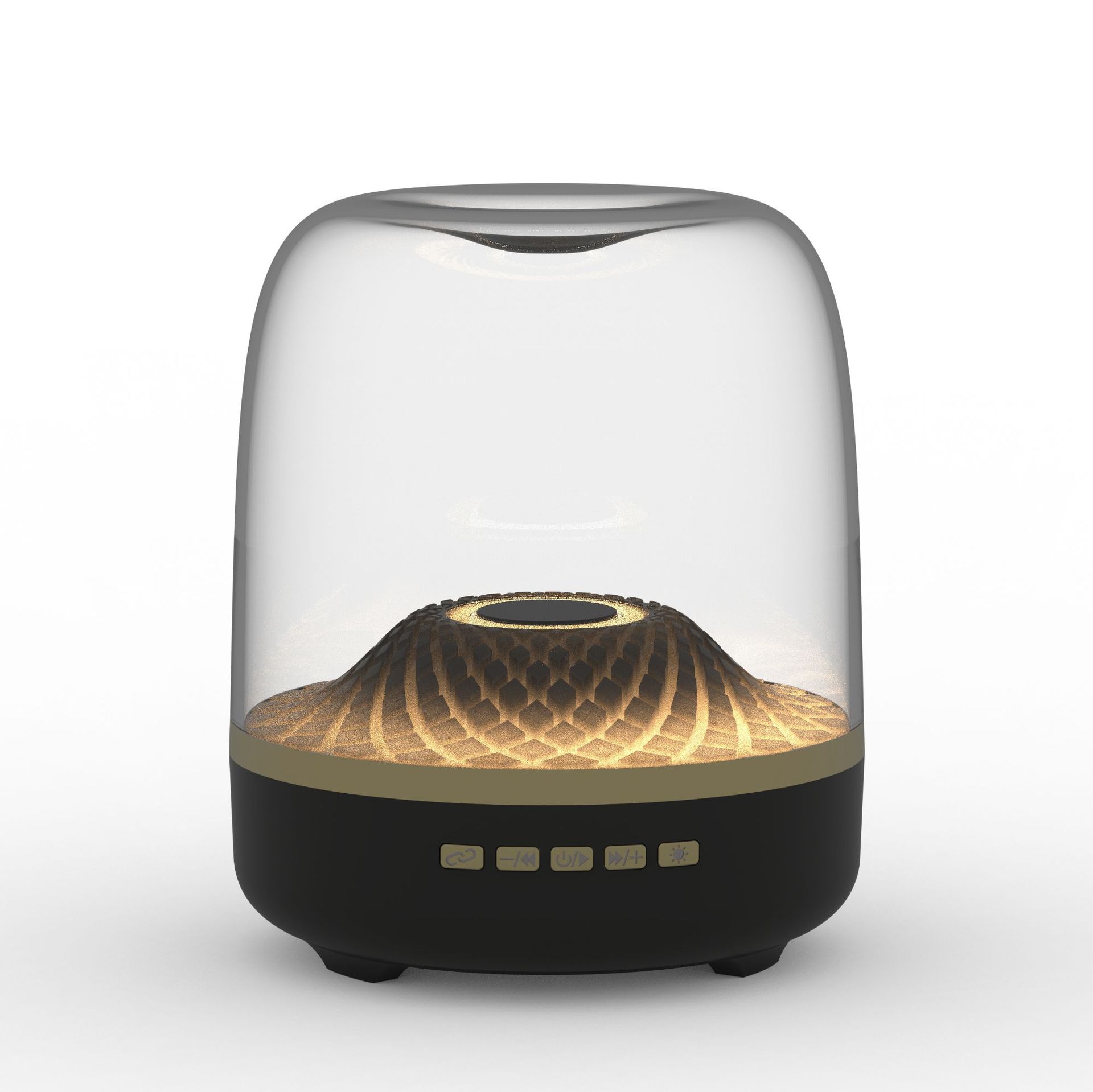2026 New Glaze 4th Generation Colorful Light Bluetooth Speaker Mini Manhattan Small Speaker Computer Card Bass