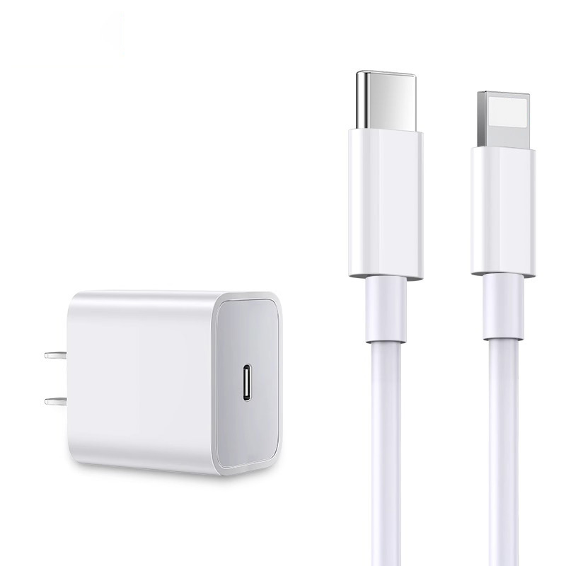 【】Charger for iPhone8-14 20W Data Cable Fast Charging PD Charging Set
