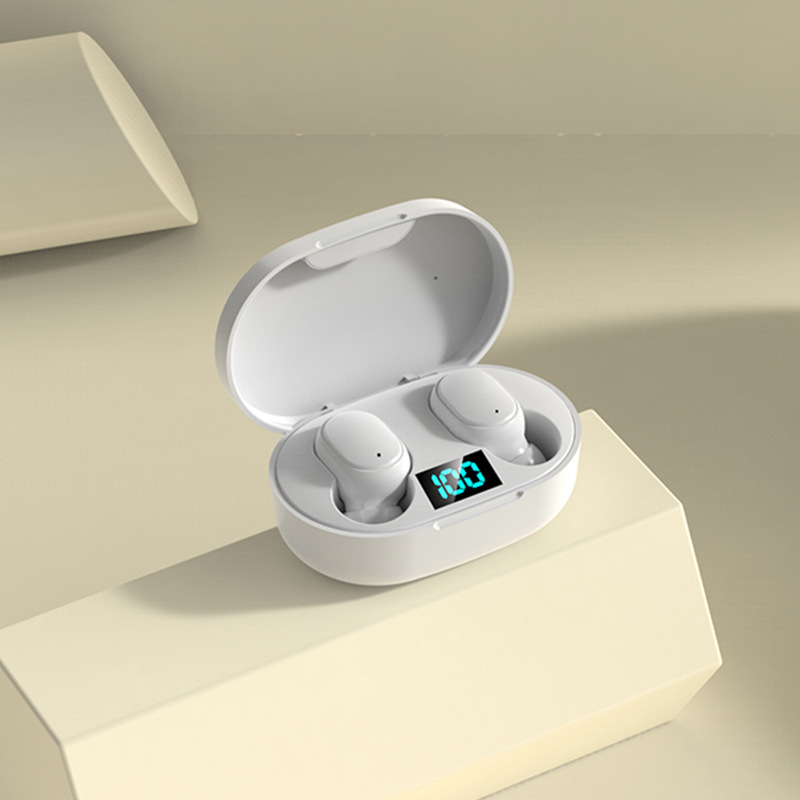 E6S Bluetooth Earphone Macaron Mini Sports In-ear Stereo Noise Reduction Digital Display Wireless Sports Noise Reduction