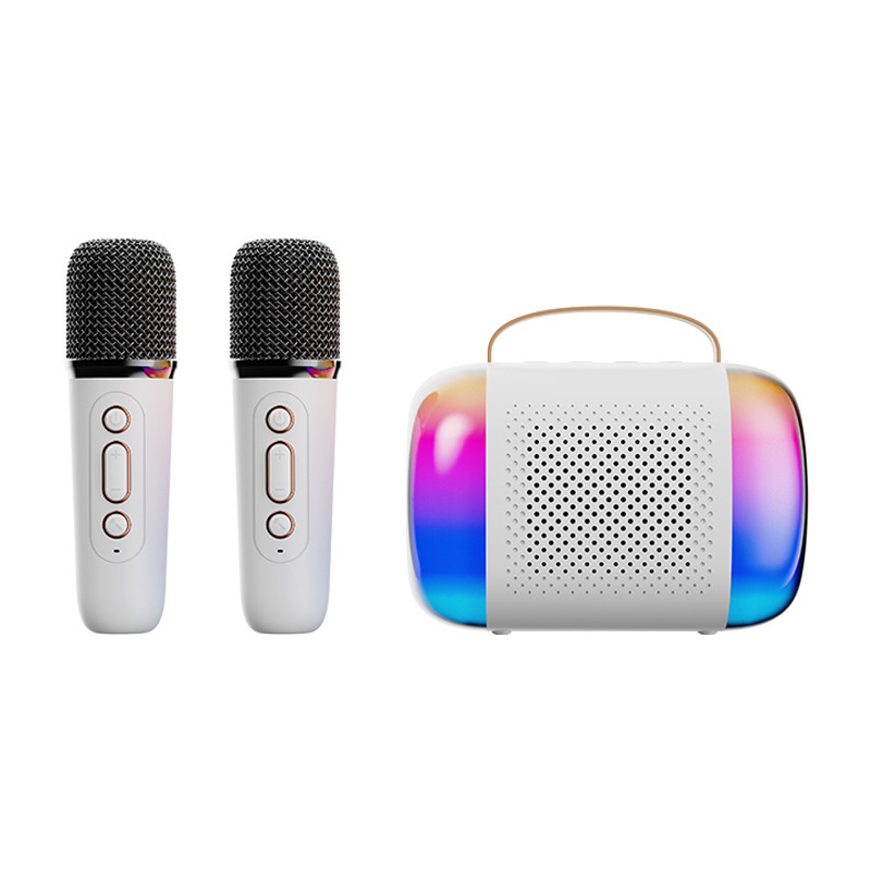 Portable Bluetooth speaker home wireless karaoke speaker microphone outdoor singing small home KTV