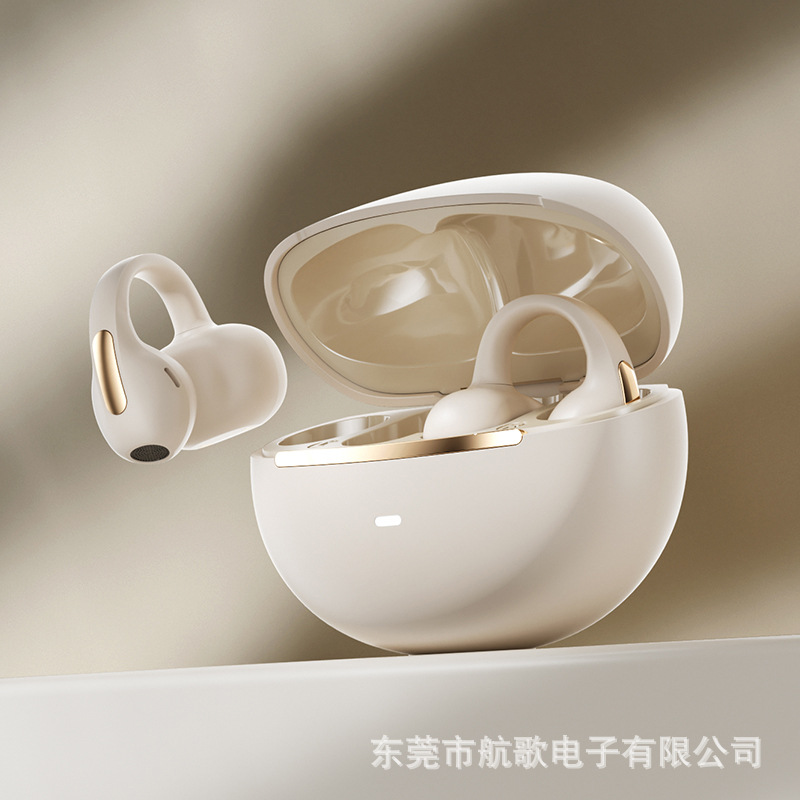 2025 new ear-clip wireless Bluetooth earphones M136 stereo sound effect noise-canceling sports running earphones