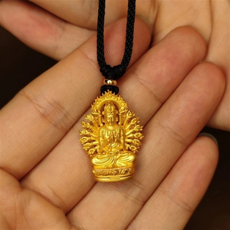 Thousand-hand Guanyin guardian Buddha pendant necklace niche gift jewelry