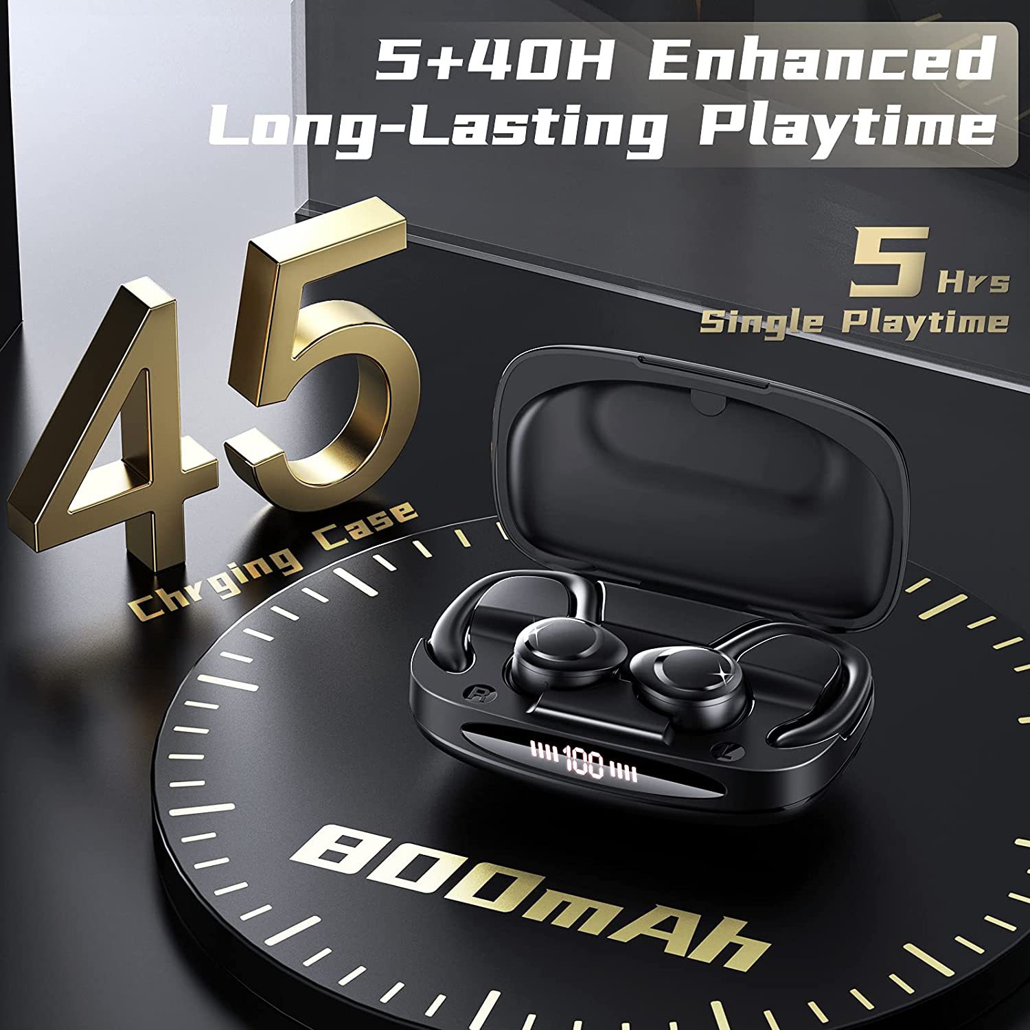 Open-Ear Headphones TWS Dual-Ear Wireless Sports ENC Call Noise Reduction Low Latency Bluetooth Headphones