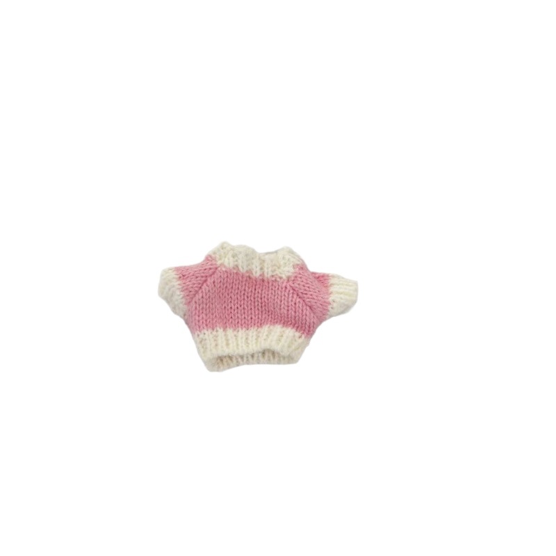 KT cat 14cm cotton doll clothing accessories labubu doll clothes West Highland Shirley Mei small sweater doll clothes