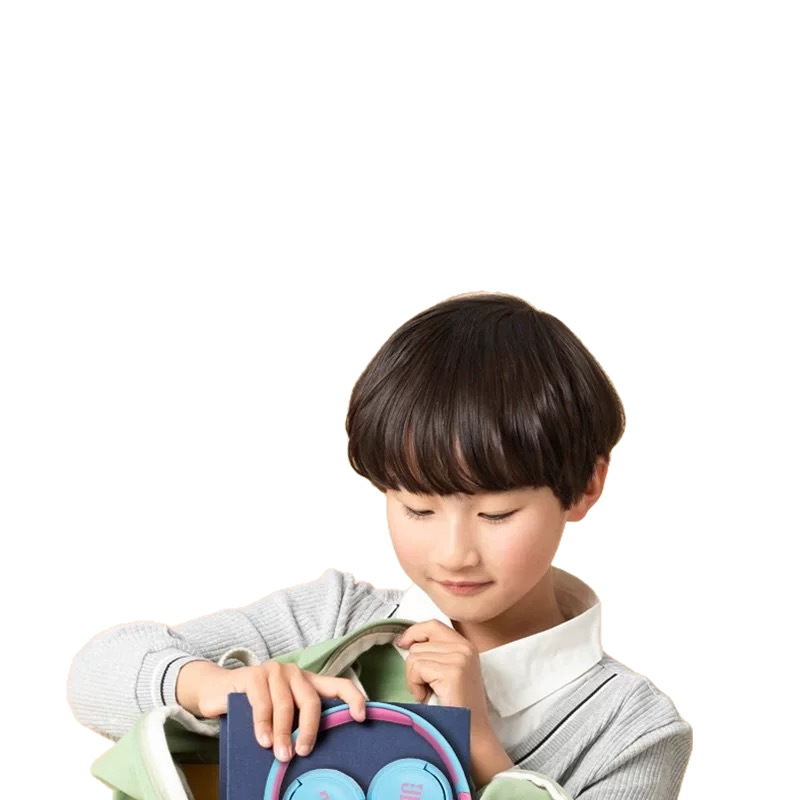 Suitable for JR310 Children's Wired Headphones Over-Ear Low Decibel Student Learning Earphones Hearing Protection