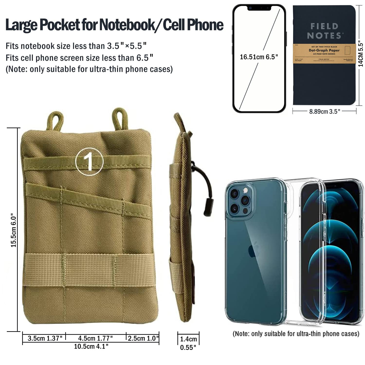 Oxford Camouflage Outdoor Tactical EDC Tool Waist Pouch Coin Card Key Storage Bag