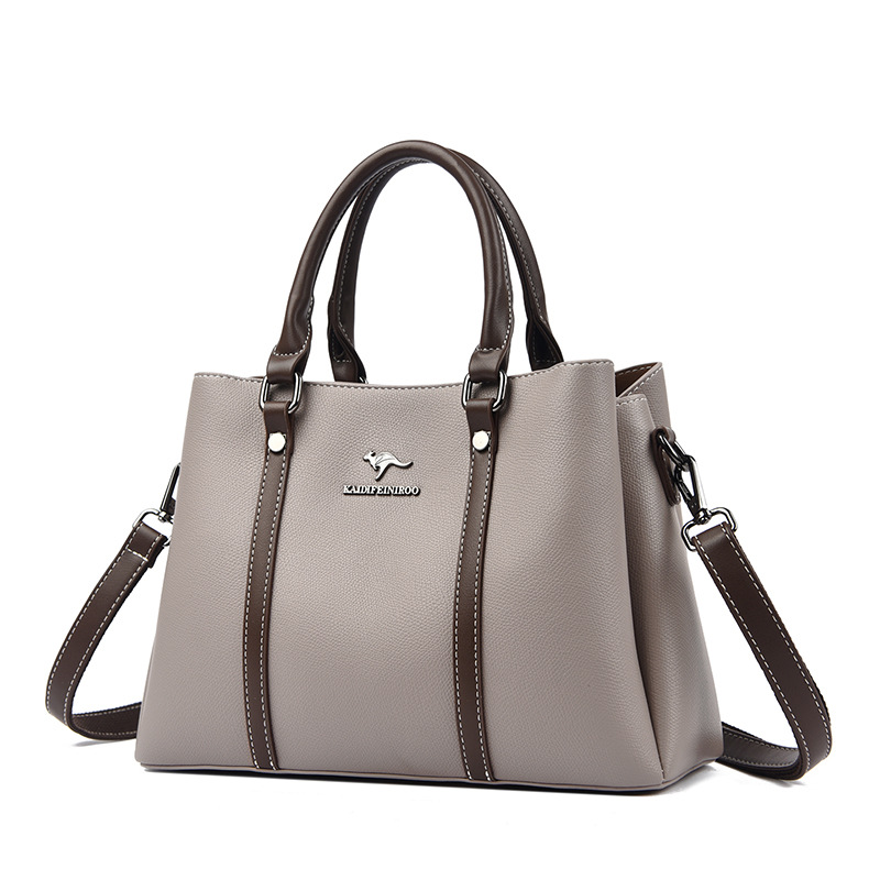 2026 New Shoulder Crossbody Bag Large Capacity Color Contrast Tote Commuter Handbag Women's Handbags