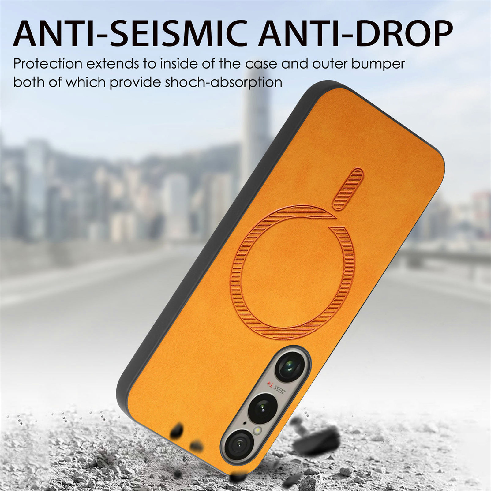 For Sony Xperia 1 VI phone case magnetic car solid color skin feel Sony Xperia 1 V protective case