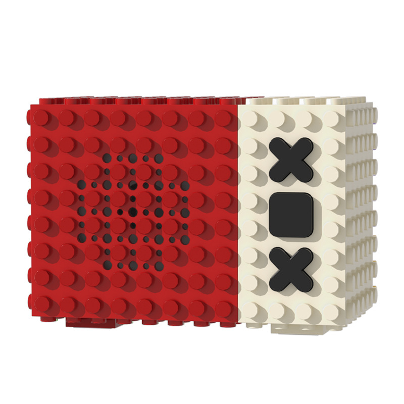New building block Bluetooth speaker mini small sound loud matching Lego toy children companion gift gift