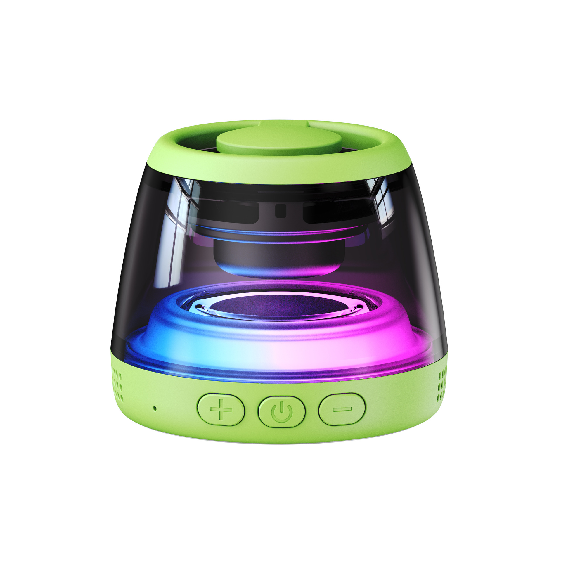 Magnetic Bluetooth speaker TWS wireless outdoor plug-in card magnetic small audio rgb light 6.0 Bluetooth small speaker