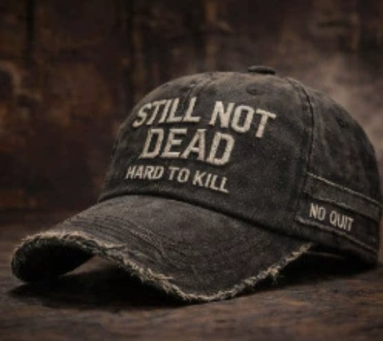 Embroidered Baseball Cap STILLNOTDEAD Visor Hat Outdoor Sports Sun-Protective Men's Hat