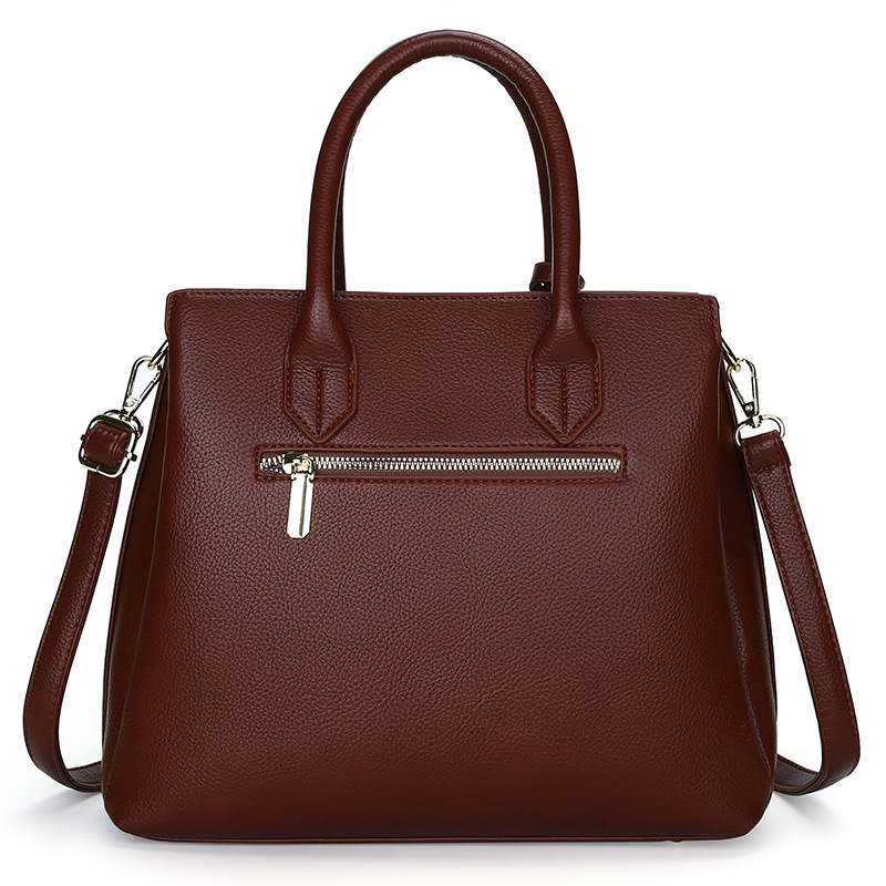 2025 Autumn New Simple Large Capacity Textured Handbag Multi-compartment Women's Commuter Shoulder Crossbody Bag Bags