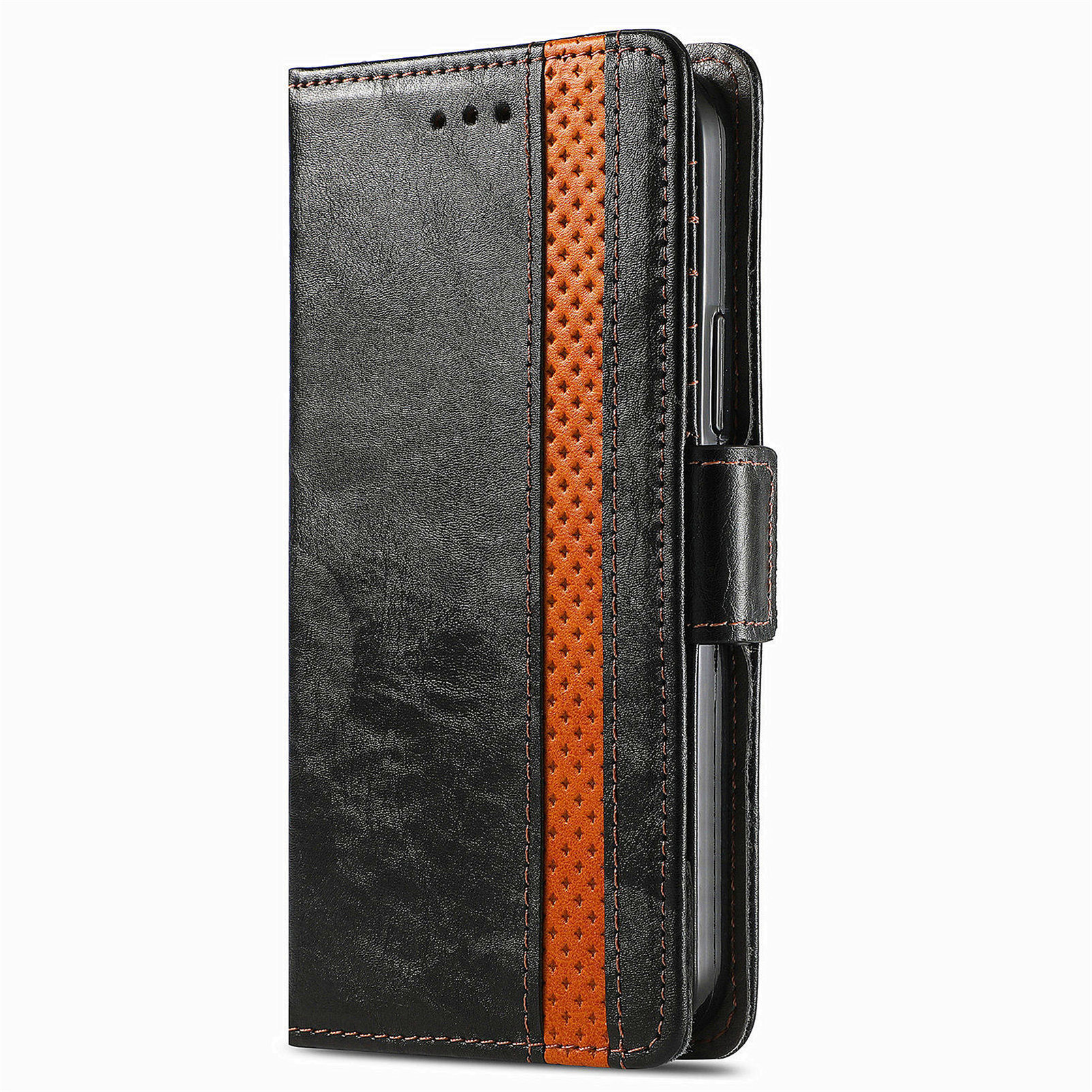 For Apple 18 phone leather case RFID anti-skimming magnetic flip case Samsung S26Ultra phone case