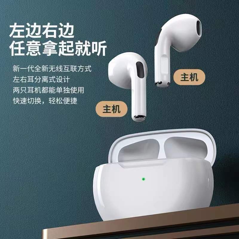 Exclusive pro6 Bluetooth Earphones Mini Simple Wireless In-ear Noise Reduction Ultra-long Battery Life Large Capacity