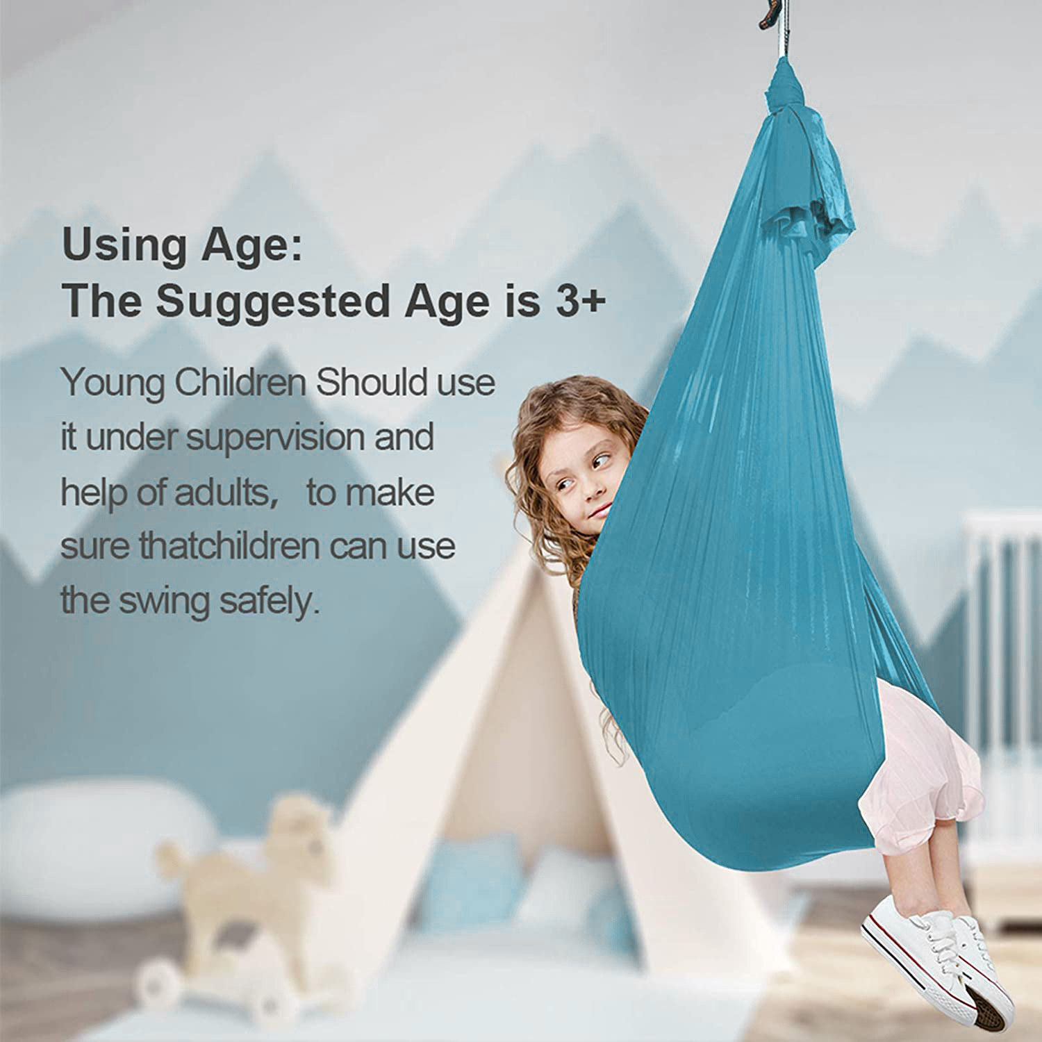 Therapy Swing Children's Elastic Swing Sensory Training Relieve Autism Indoor Swing Hammock