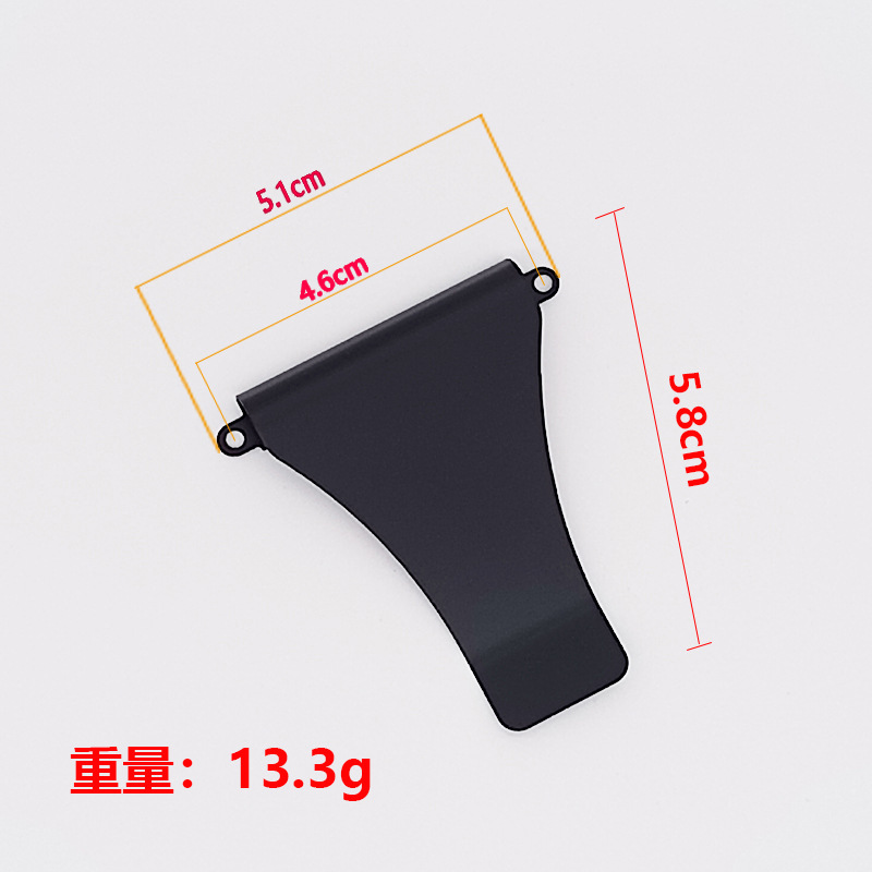 Metal Card Clip Accessories Carbon Fiber Card Holder Stainless Steel Clip Stainless Steel Back Clip with AirTag Slot