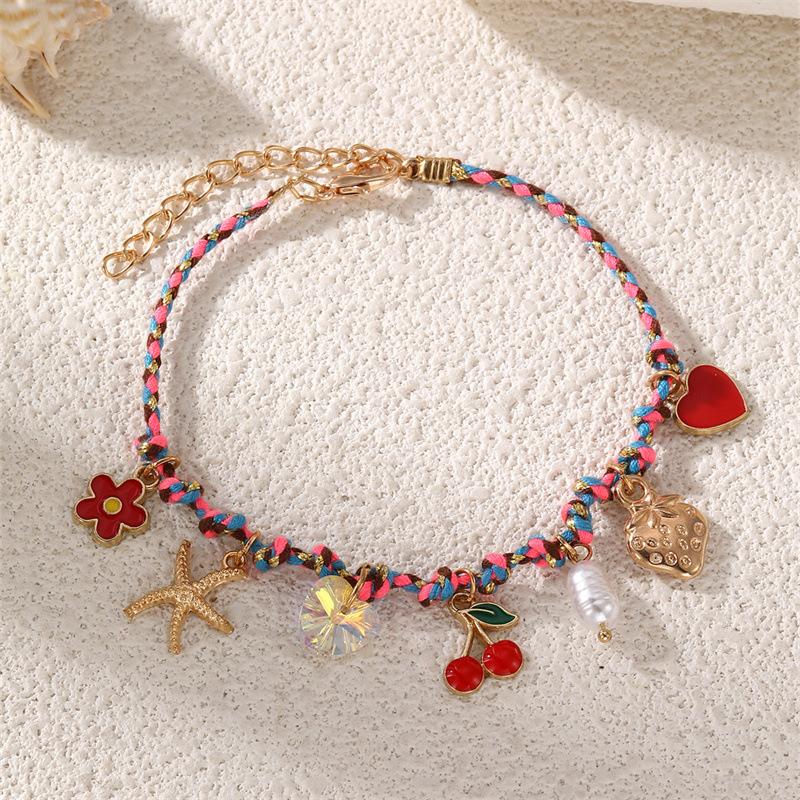BZ2204 Seaside Shell Starfish Gravel Bracelet Gift Giving Fresh Lobster Clasp Women's Hand Accessory