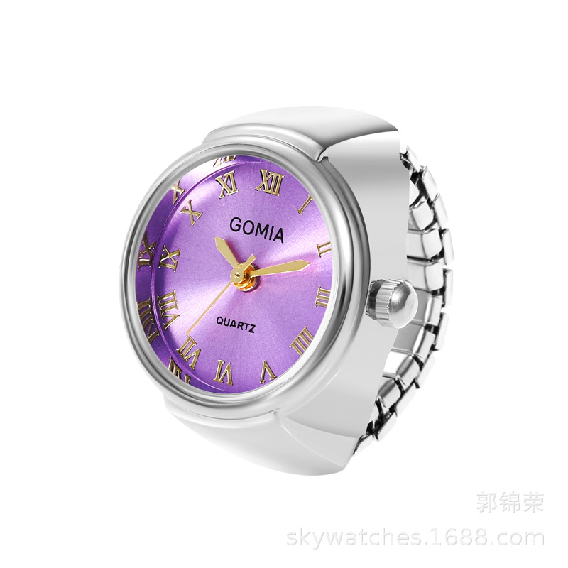 Sunray UP Watch Ring Women's Ring Mini Cute Student Finger Watch See Time Can