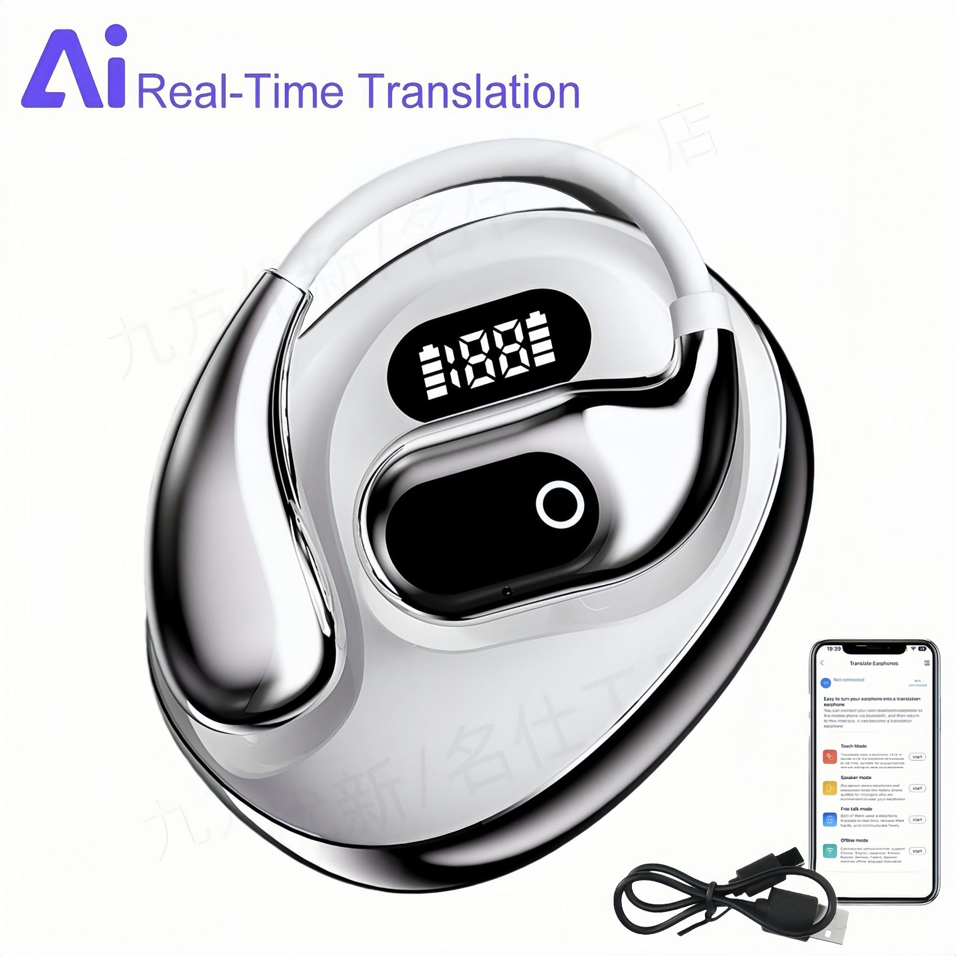 2026 New Lifetime Free AI Translation XG99 Bluetooth Headphones High Accuracy Noise Reduction OWS Open Ear