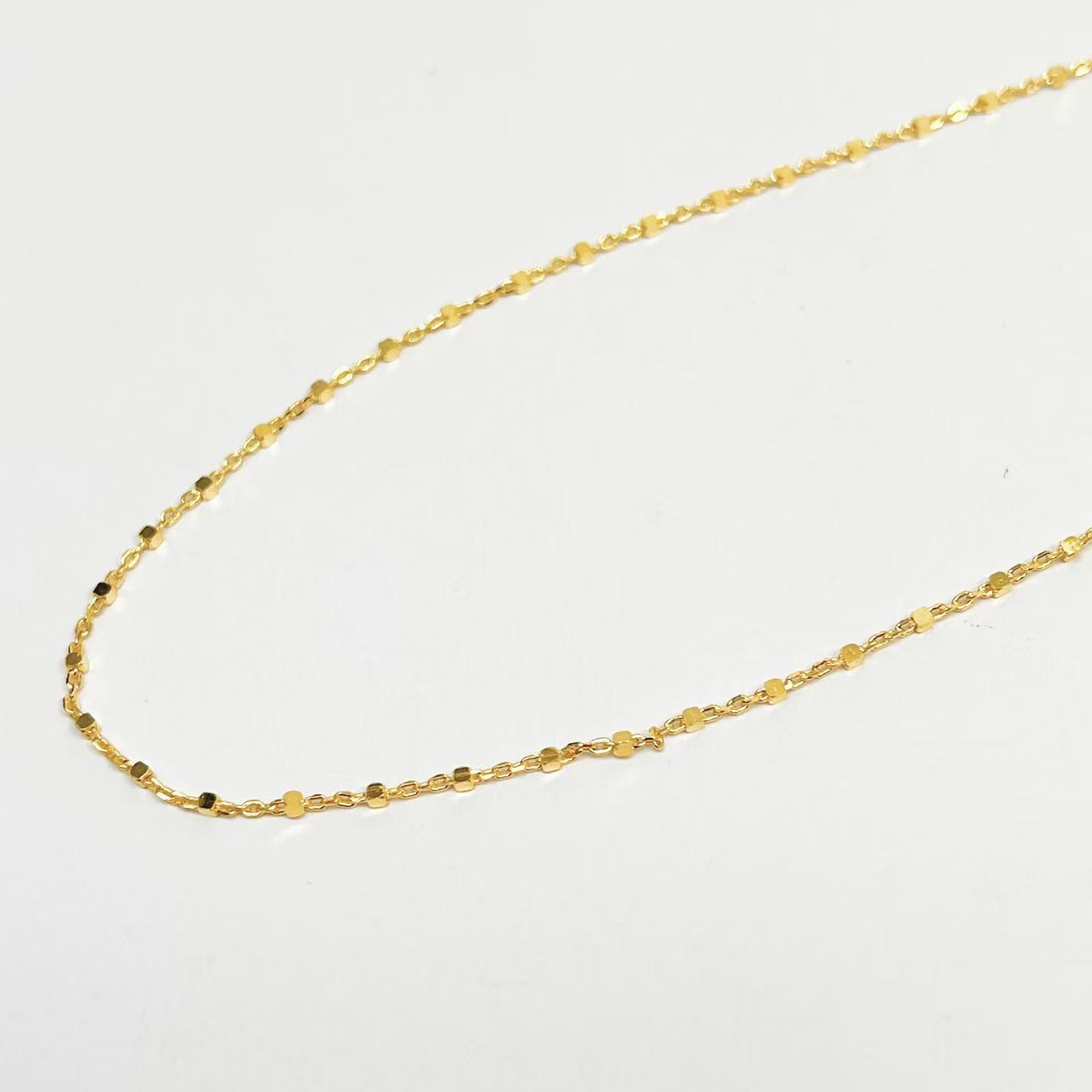 Cheetah Single Chain S925 Silver Gold-Plated Exquisite Sparkling Necklace Layering Jewelry Live Stream