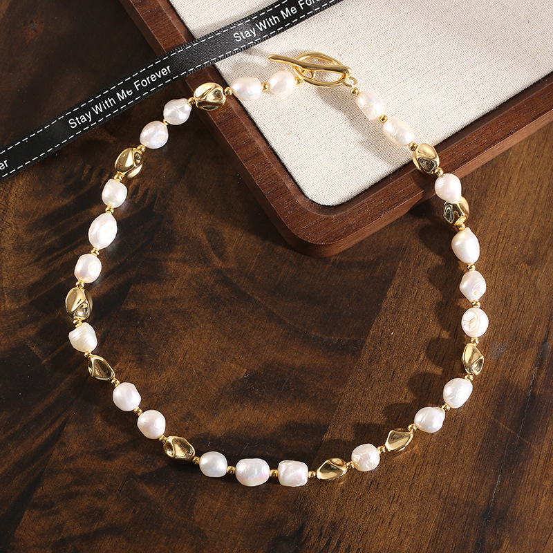 Freshwater Pearl Necklace Niche Sweater Chain Pearl Jewelry Necklace Feel