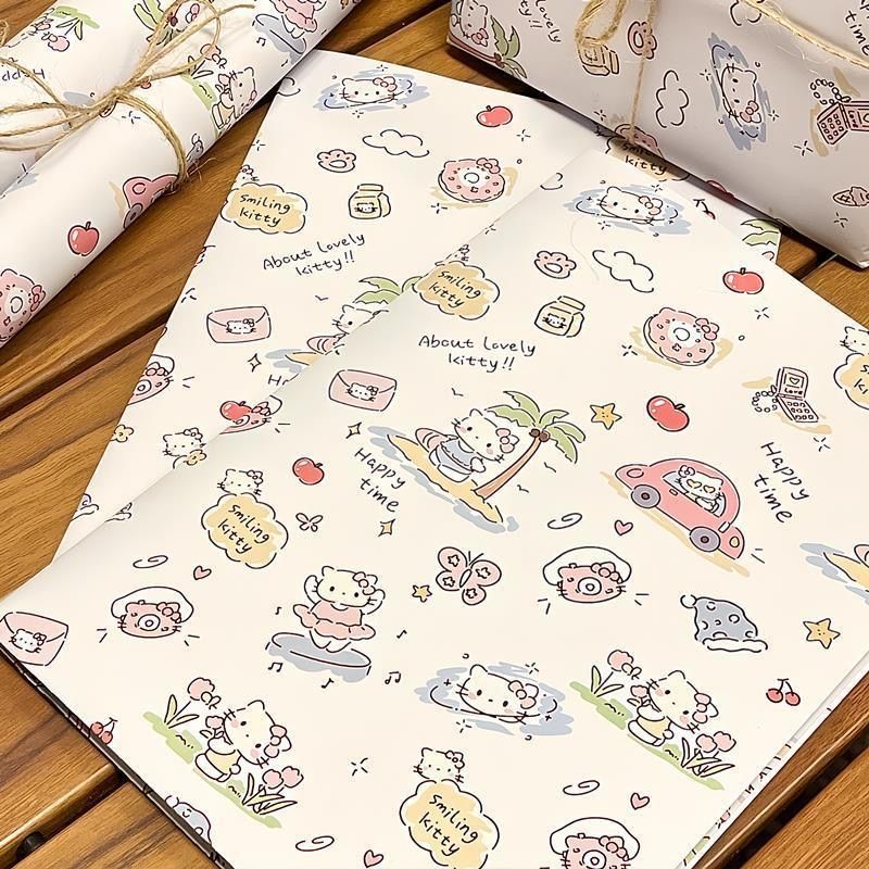 Cute Meng gift gift KT cat packaging paper HelloKitty wrapping paper large size i gift wrapping paper