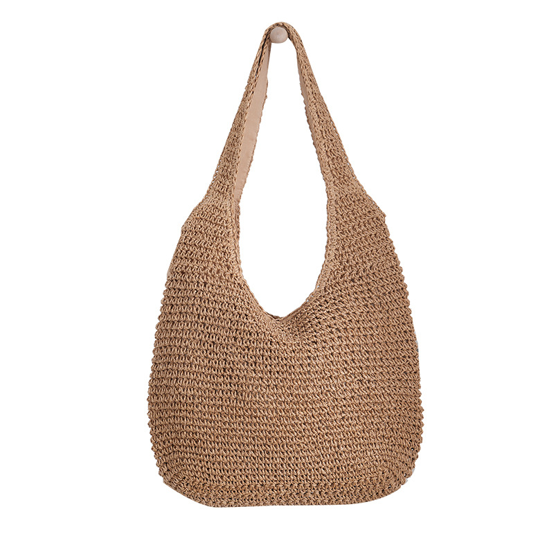 Summer popular shoulder bag, straw woven bag, daily commuting woven bag, vacation shoulder bag