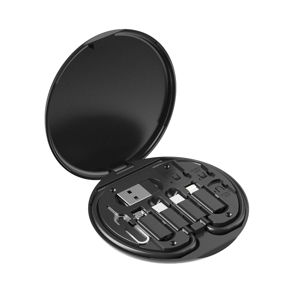 Type-C Charging Cable Multifunctional Data Cable Storage Box 65W PD Fast Charging Phone Holder Charging Cable One-to-Eight