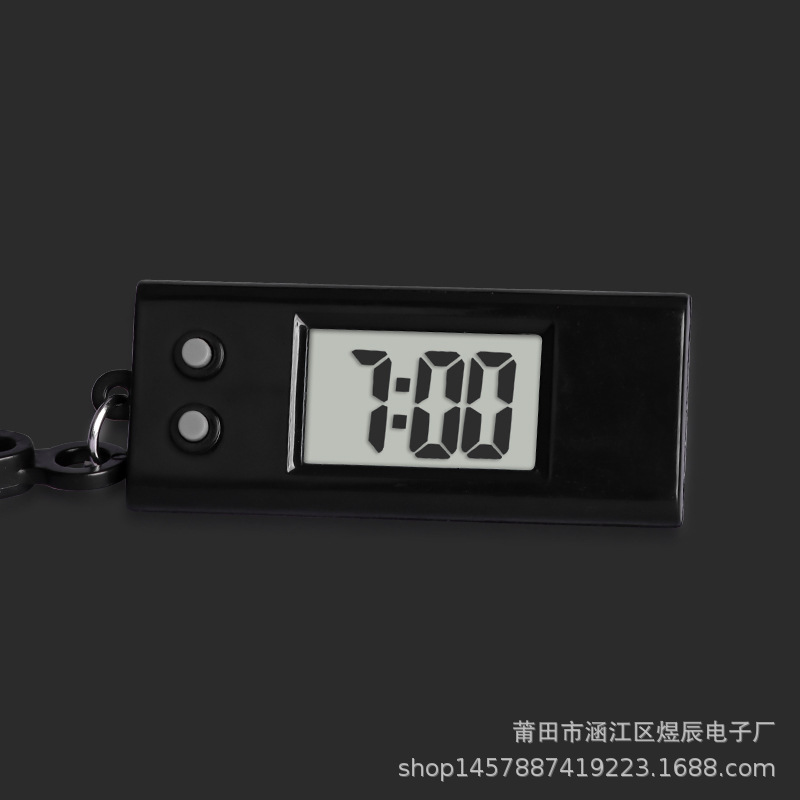 Work Study Postgraduate Entrance Exam Mini Silent Electronic Watch Portable Student Backpack Keychain Small Hanging Watch Compact Electronic Clock