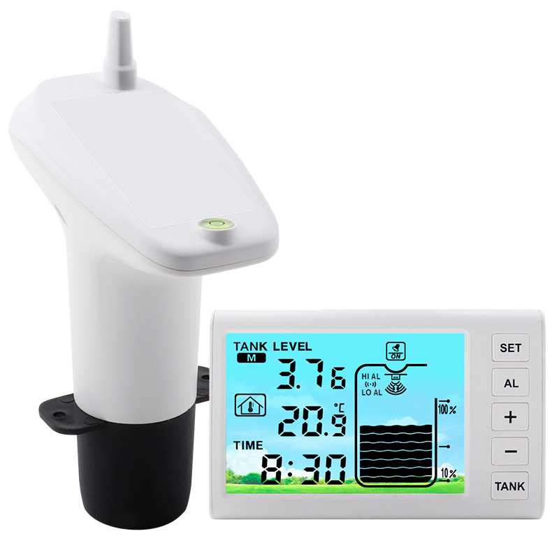 Ultrasonic Level Meter High Low Water Level Alarm Waterproof Outdoor Unit Electronic Digital Household Water Tank Water Tower Level Gauge