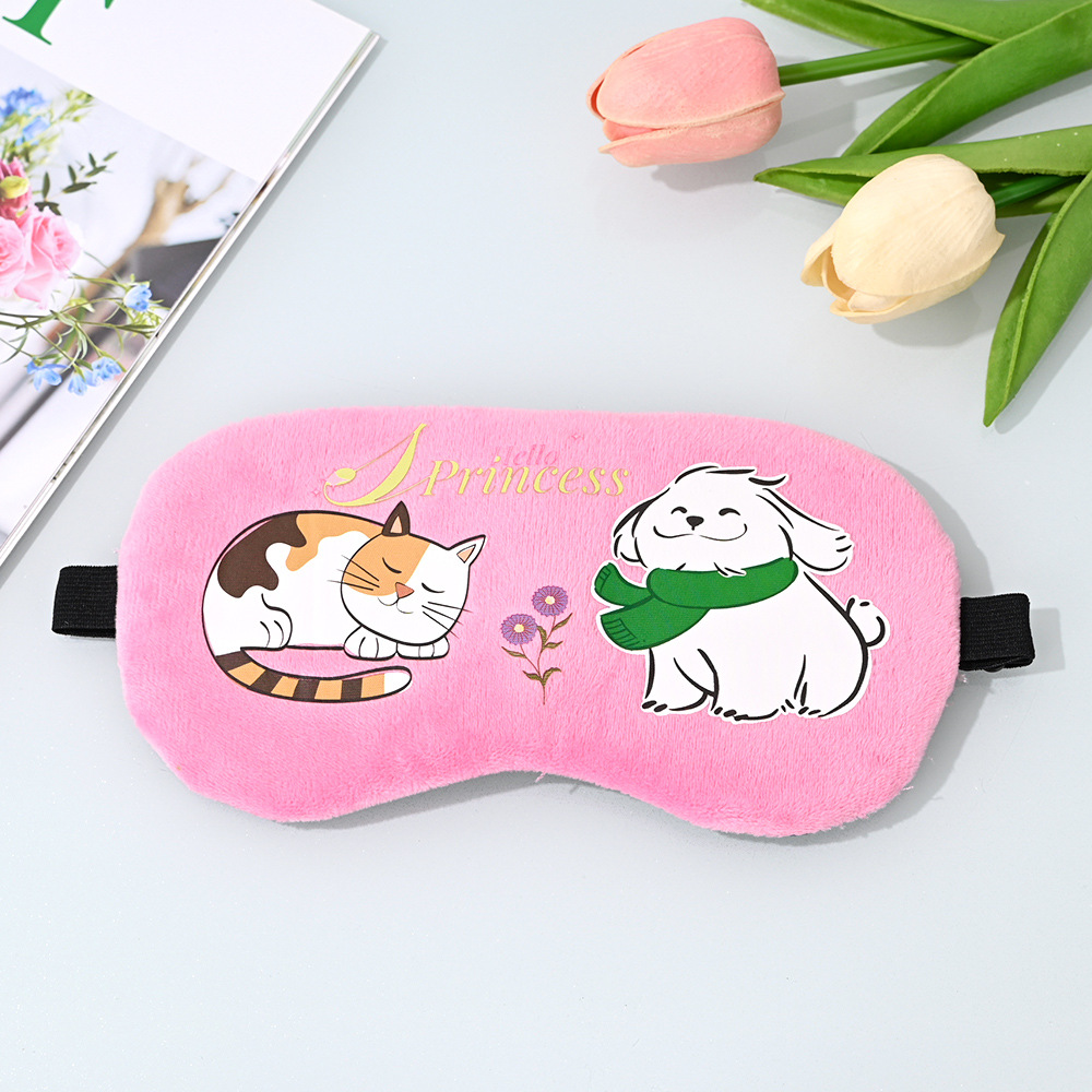 卡通超柔猫咪和狗（粉色）