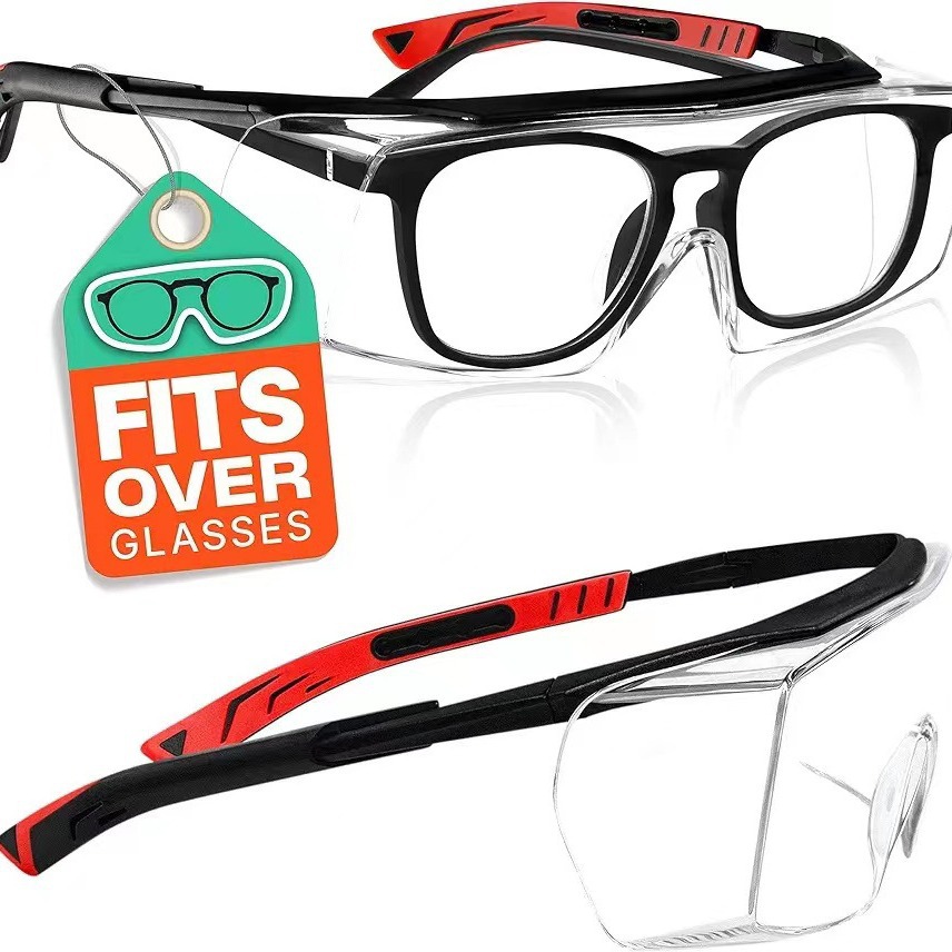 Anti-Fog Protective Goggles Adjustable Temple Test Certificate Anti-Droplet New Safety Glasses 971 5266