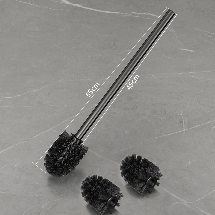 Toilet brush bathroom brush cleaning toilet brush head household no-dead-angle replacement head universal long handle