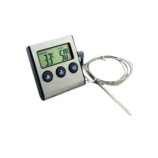Kitchen Digital Probe Thermometer Digital Display BBQ Thermometer Food Thermometer Electronic Timer